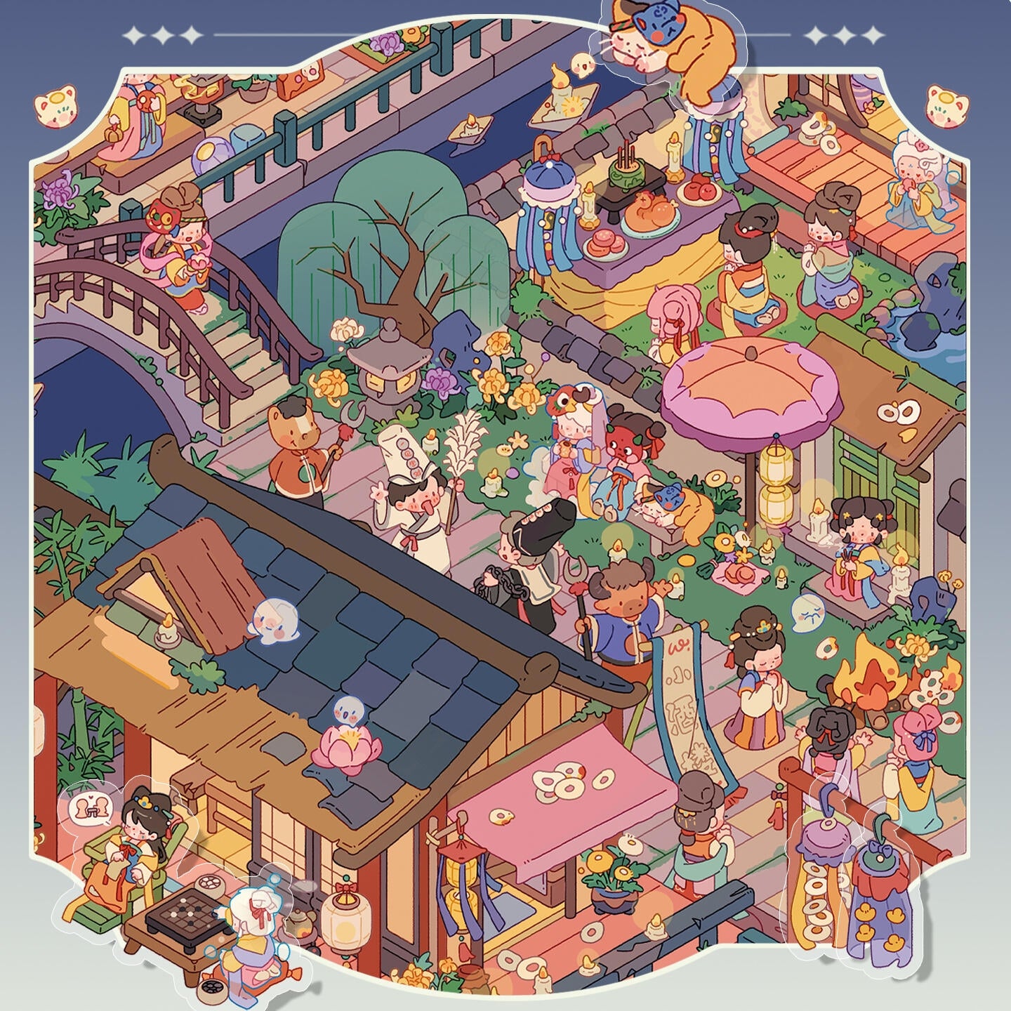 Paperfairy Tale 3D Sticker | 4 Cute Miniature Scenes