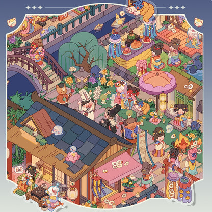 Paperfairy Tale 3D Sticker | 4 Cute Miniature Scenes