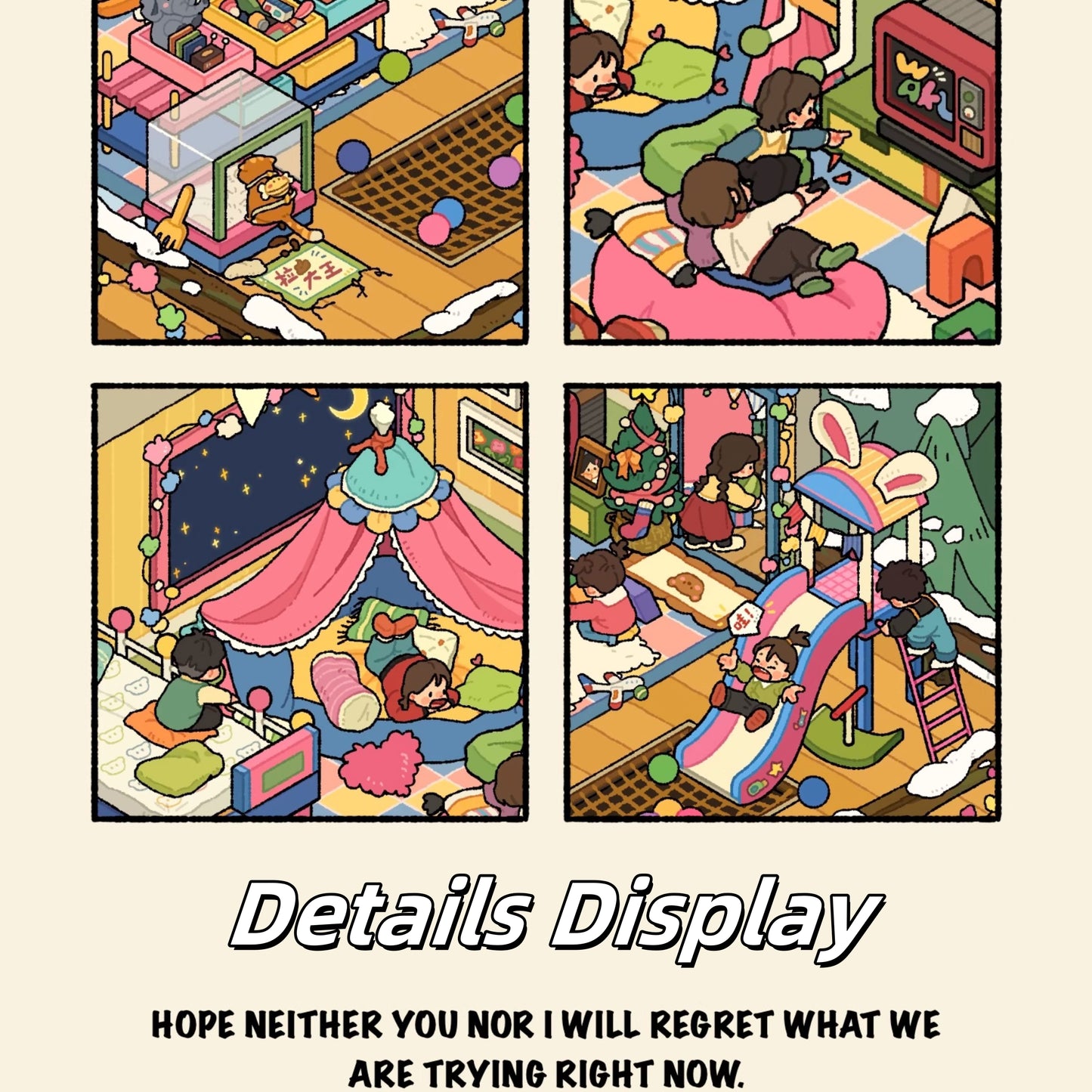 Merry Christmas 3D Sticker | 3 Cute Miniature Scenes