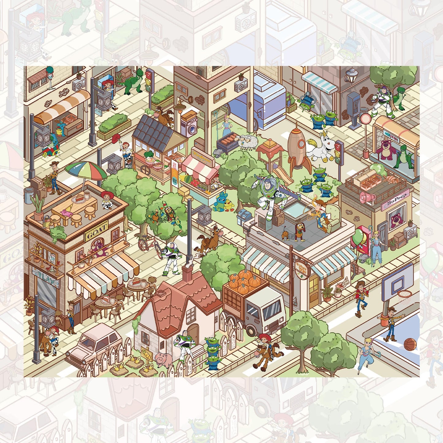 Toy Townlet 3D Sticker