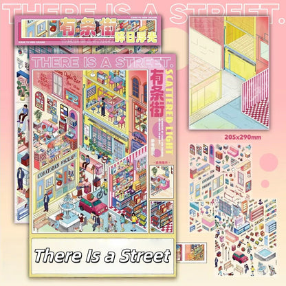 Urban Footnotes 3D Sticker | 2 Cute Miniature Scenes
