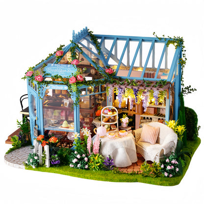 Rose Garden Tea House DIY Miniature House - English Instructions