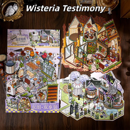 The Great Detective 3D Sticker | 4 Cute Miniature Scenes