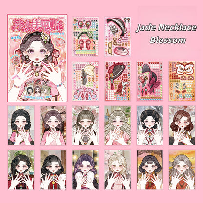 Pretty Girl Dress Up 3D Sticker Book
