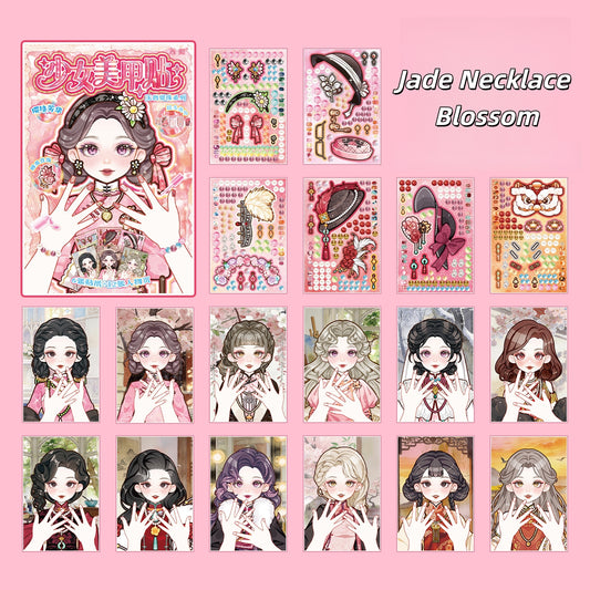 Pretty Girl Dress Up 3D Sticker Book