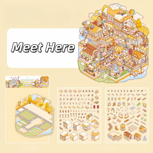 Sweet Serendipity 3D Sticker | 3 Cute Miniature Scenes