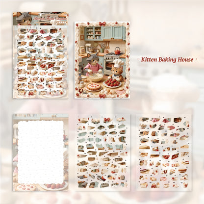 Cute Friends Story-telling Session 3D Sticker | 3 Cute Miniature Scenes