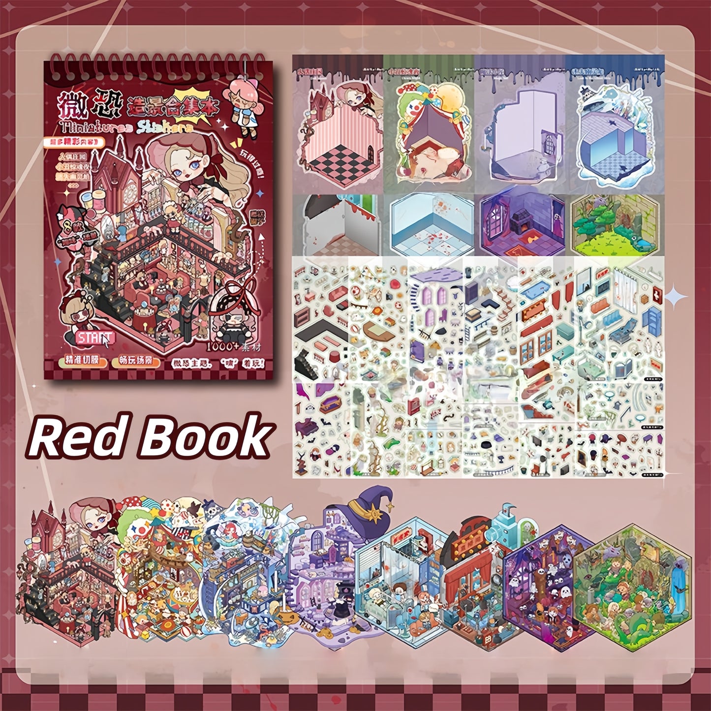 Horror Adventure 3D Sticker Book