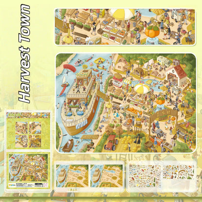 Country Spots 3D Sticker | 4 Cute Miniature Scenes