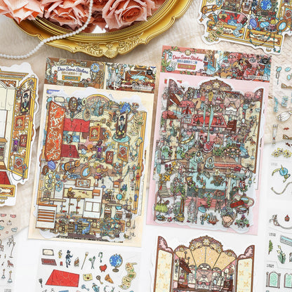 Lost and Found 3D Sticker | 2 Cute Miniature Scenes