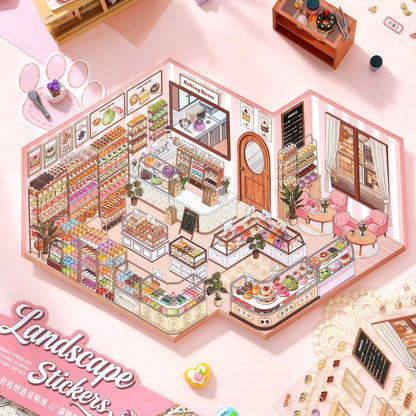 Sweet Time 3D Sticker | 2 Cute Miniature Scenes