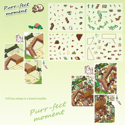 Meow Rejuvenation Hall 3D Sticker