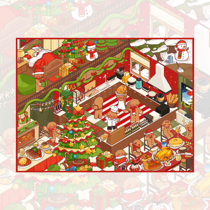 Christmas Fingerbread House 3D Sticker