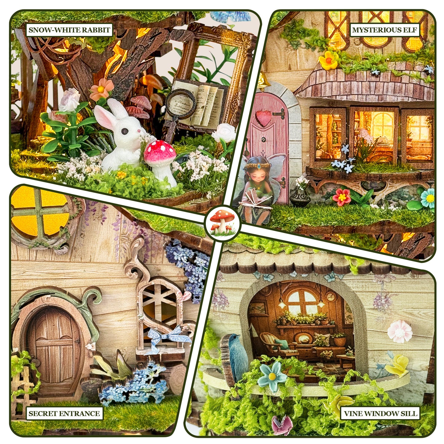 Tree House DIY Miniature House - English Instructions