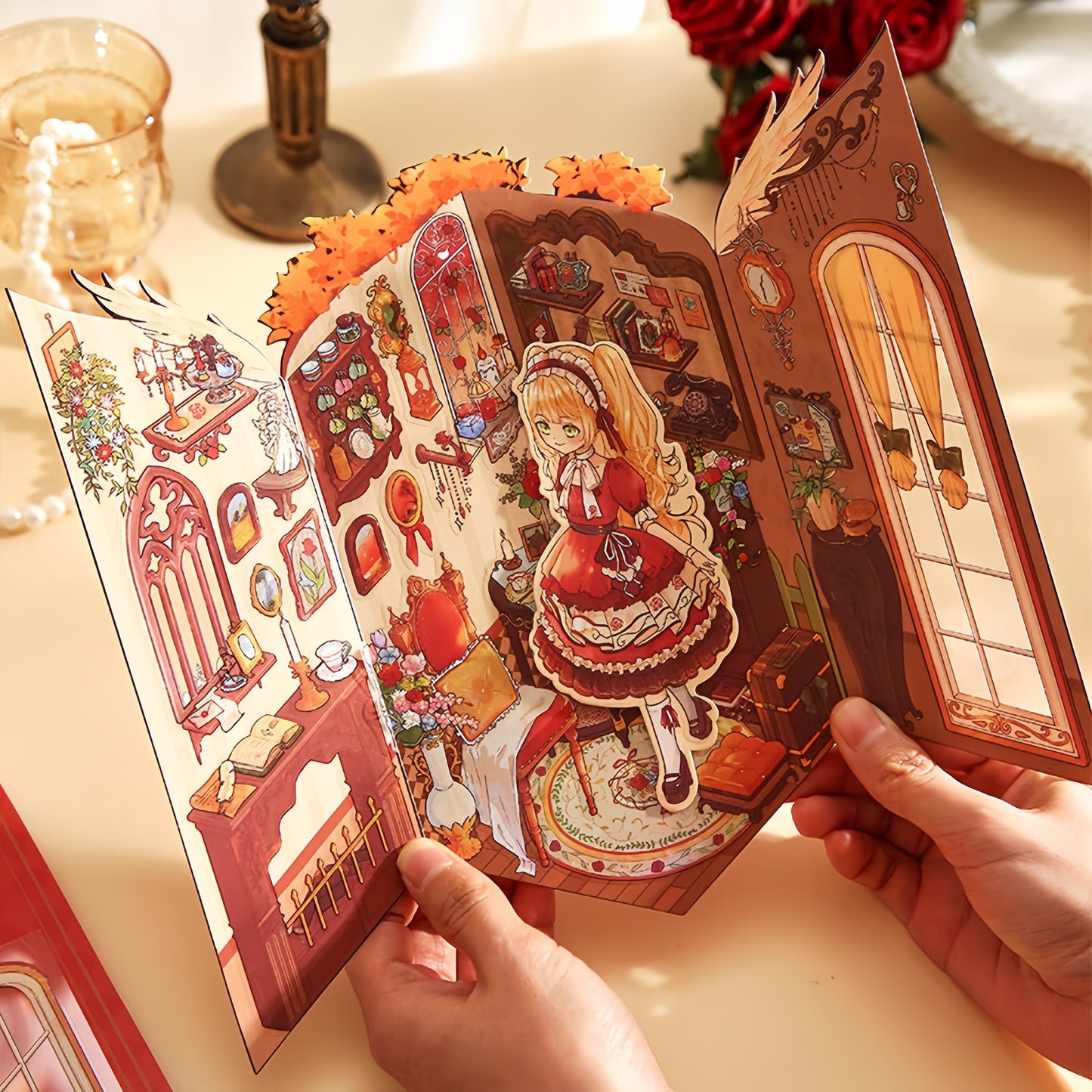 Sweet Dream Dollhouse 3D Sticker | 2 Cute Miniature Scenes