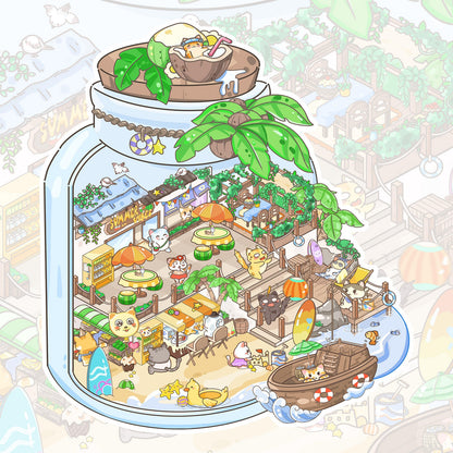 Summer Getaway 3D Sticker