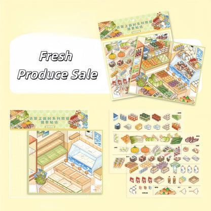 New Arrivals 3D Sticker | 4 Cute Miniature Scenes