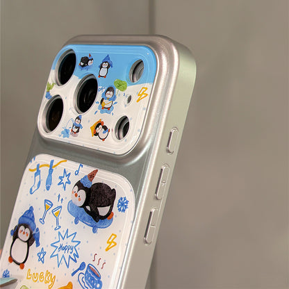 Penguin Daily Doodle Acrylic Phone Case
