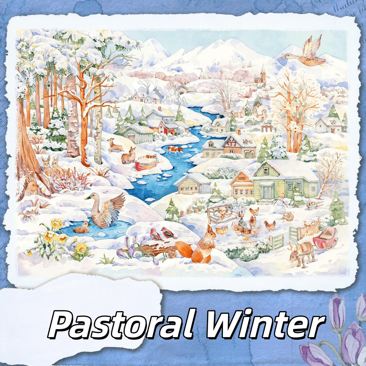 Seasonal Dreams 3D Sticker | 4 Cute Miniature Scenes
