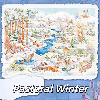 Seasonal Dreams 3D Sticker | 4 Cute Miniature Scenes