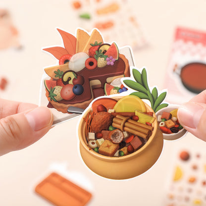 Delicious Food 3D Sticker Book