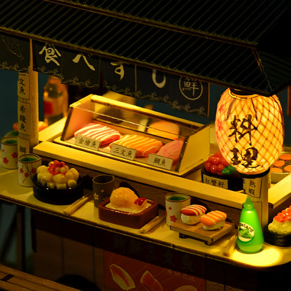 Sushi Bar DIY Miniature House - English Instructions