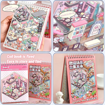 DIY 3D Sticker Material Book  – 1.0 (20 Scenes) | 2.0 A (6 Scenes) | 2.0 B (6 Scenes)