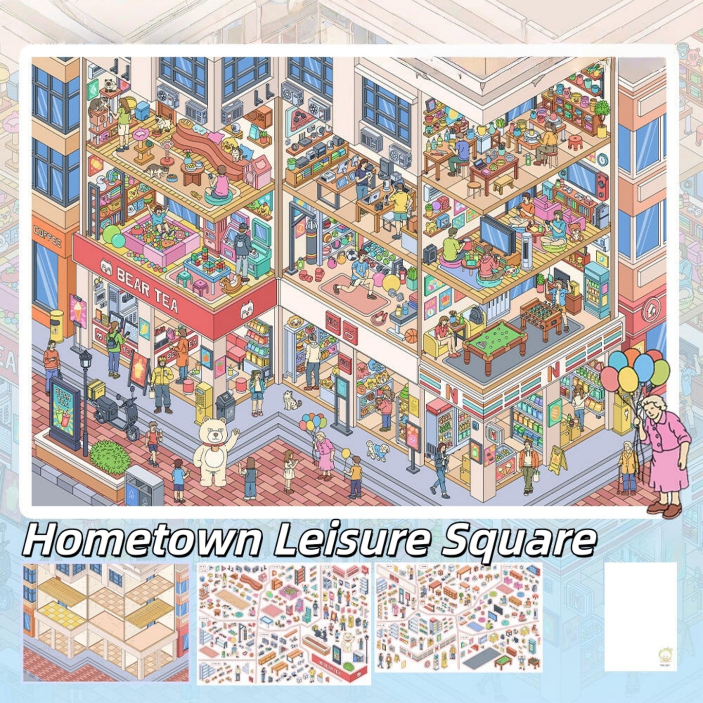 Life Chapters 3D Sticker | 4 Cute Miniature Scenes