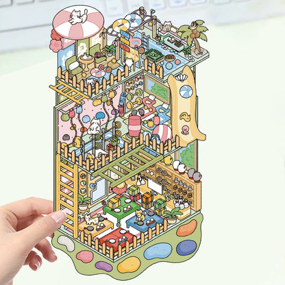 Confused Fitness Gym 3D Sticker