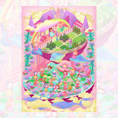 Princess Castle Life 3D Sticker