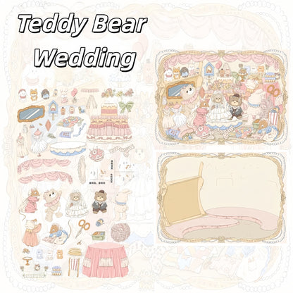 Doll Dream 3D Sticker | 5 Cute Miniature Scenes