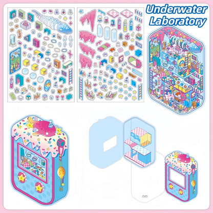 Little Corners 3D Sticker | 4 Cute Miniature Scenes