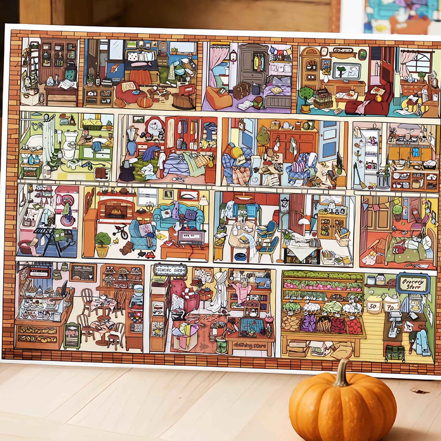 Pumpkin Apartment 3D Sticker