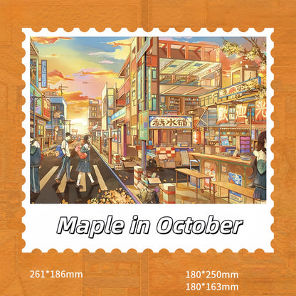 Colour of Four Seasons 3D Sticker | 4 Cute Miniature Scenes