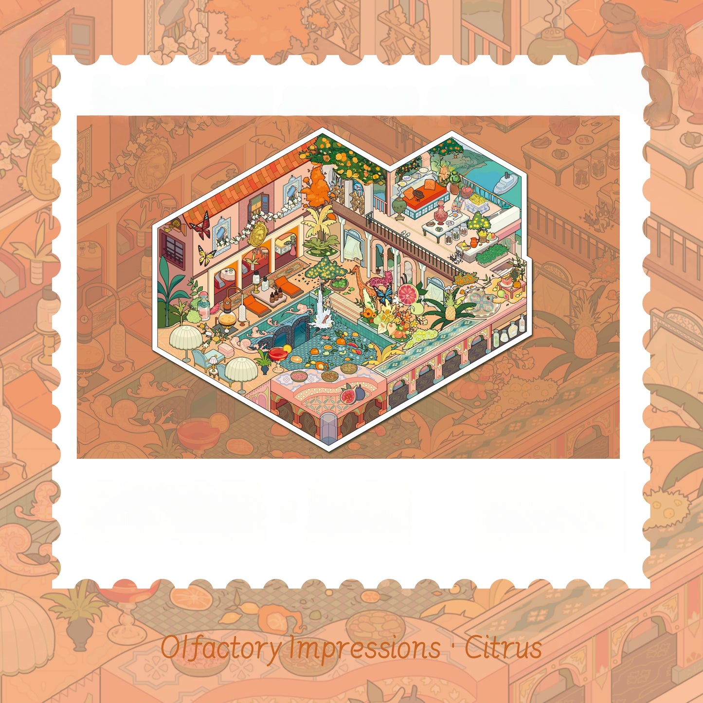 Olfactory Image Series 3D Sticker | 4 Cute Miniature Scenes