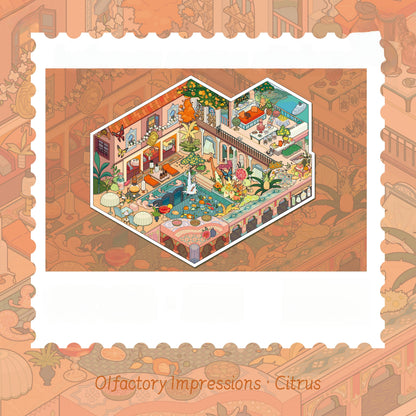 Olfactory Image Series 3D Sticker | 4 Cute Miniature Scenes