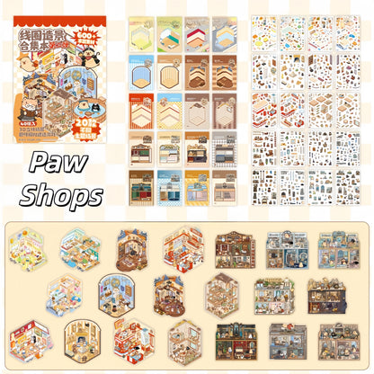 Paw Shops 3D Sticker Book