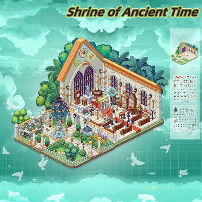 Pixel Landscaping 3D Sticker | 6 Cute Miniature Scenes