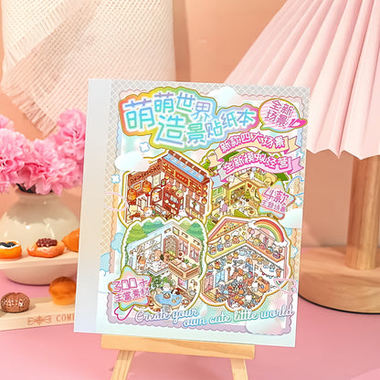 Cute World 3D Sticker Book