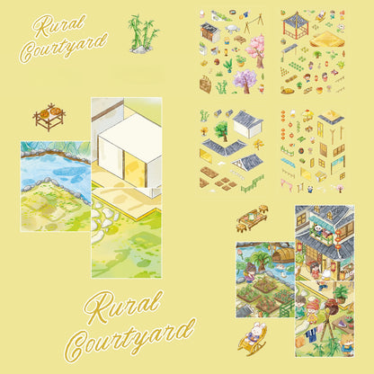 Rural Courtyard 3D Sticker