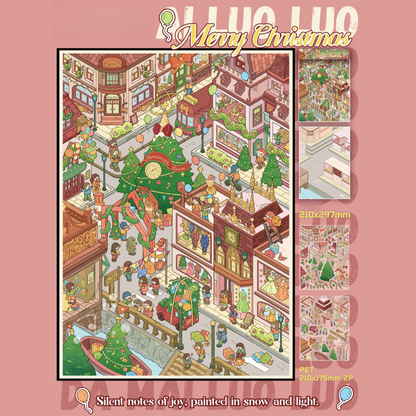 Festival Season 3D Sticker | 5 Cute Miniature Scenes