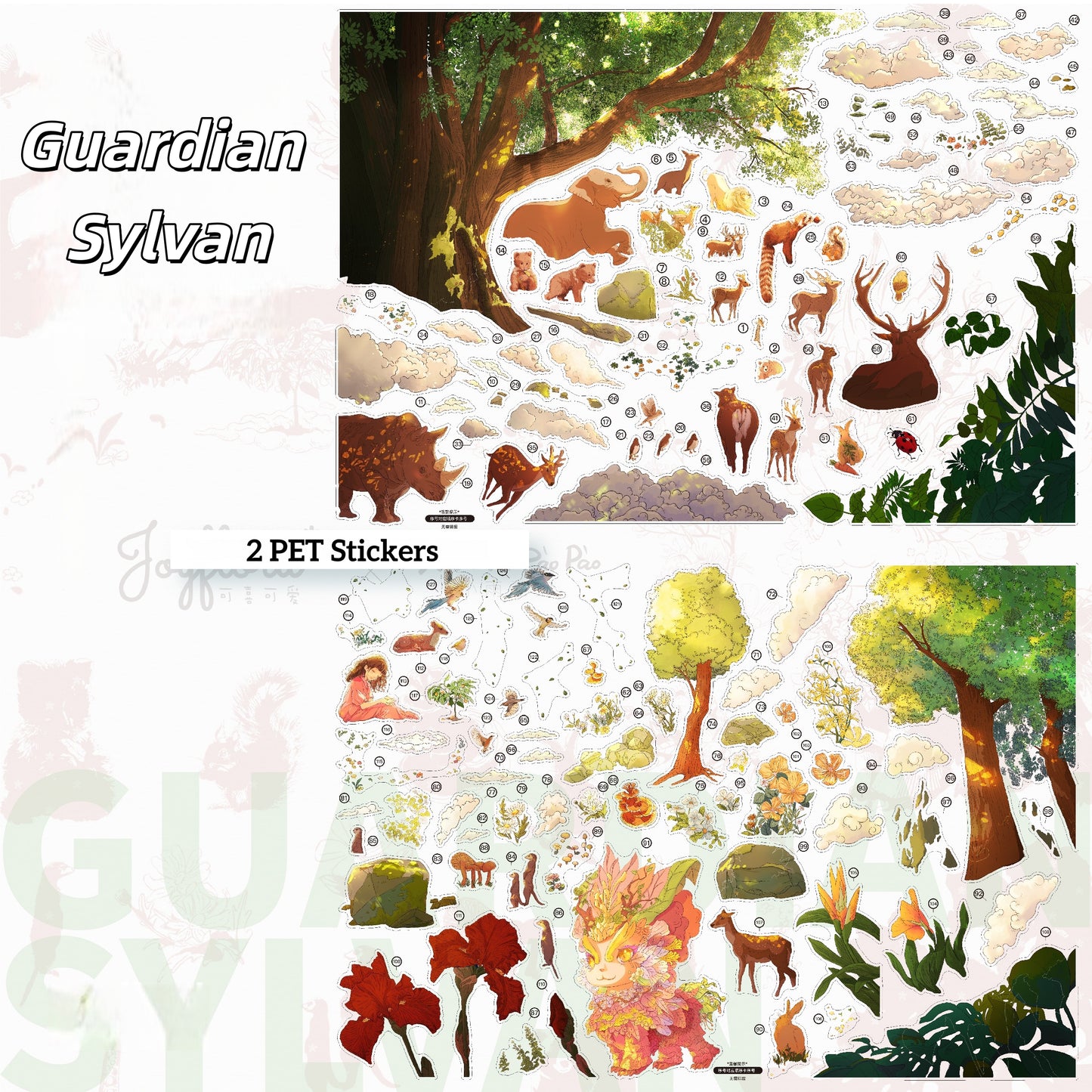 Sylvan Realm 3D Sticker | 2 Cute Miniature Scenes