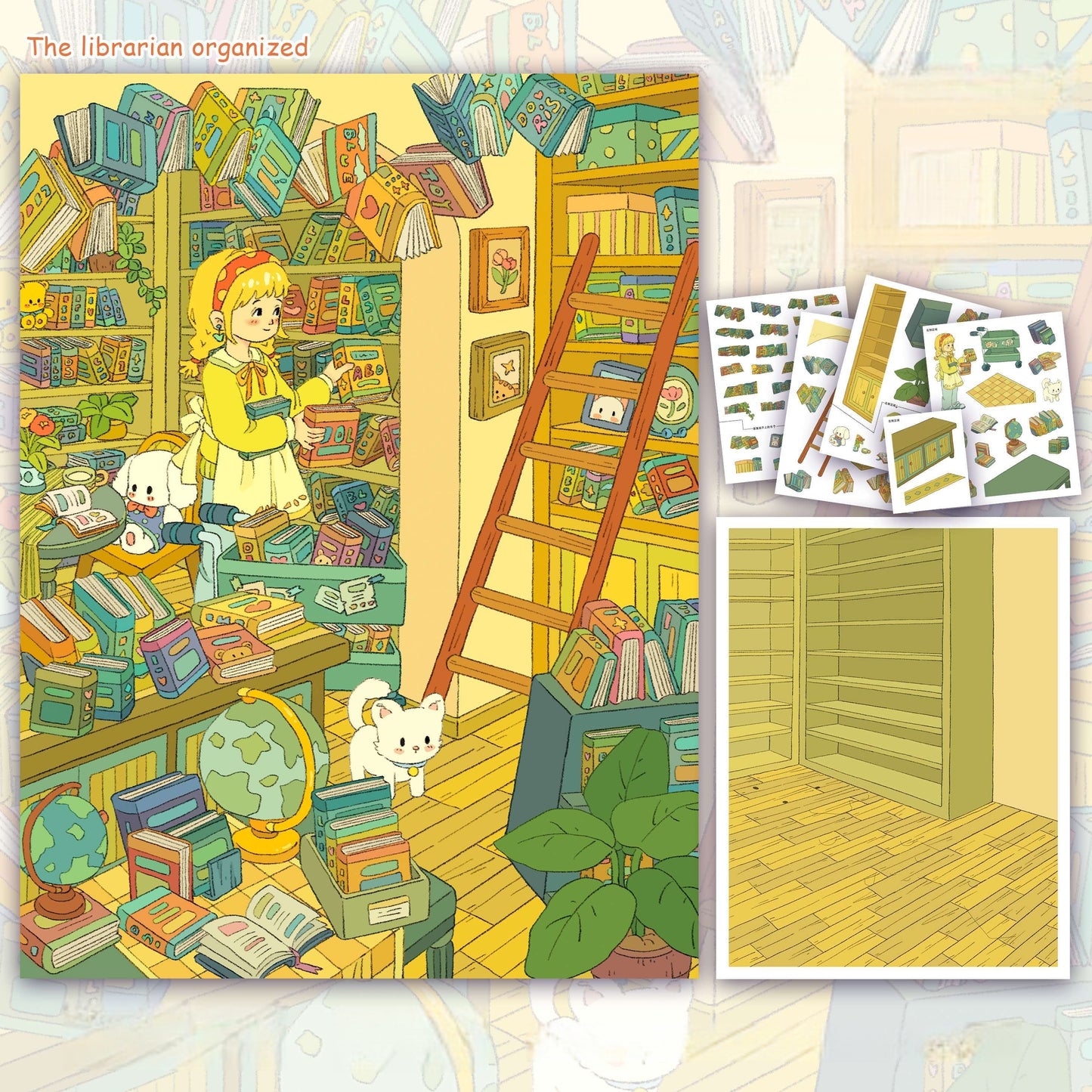 Ways of Organizing 3D Sticker | 4 Cute Miniature Scenes