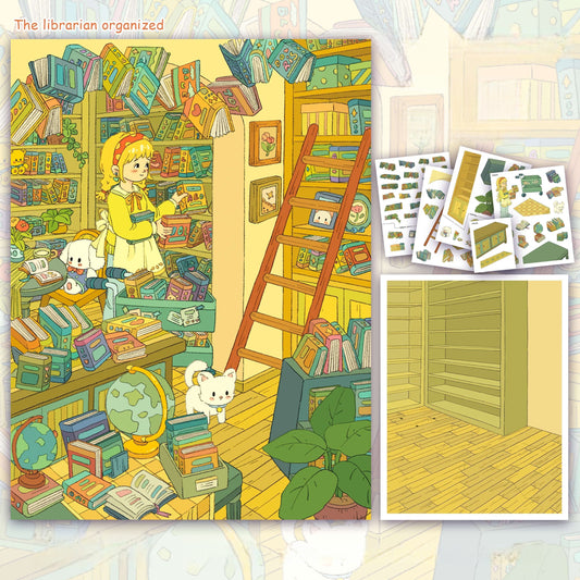 Ways of Organizing 3D Sticker | 4 Cute Miniature Scenes