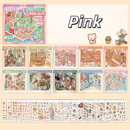 Shelf Display 3D Sticker Book