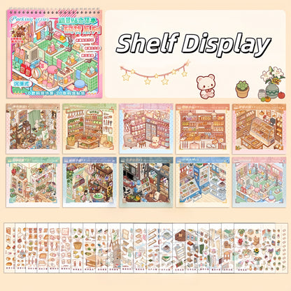 Shelf Display 3D Sticker Book