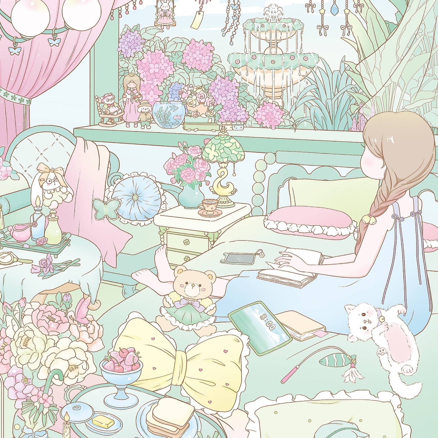 Dreamy Hues 3D Sticker | 2 Cute Miniature Scenes