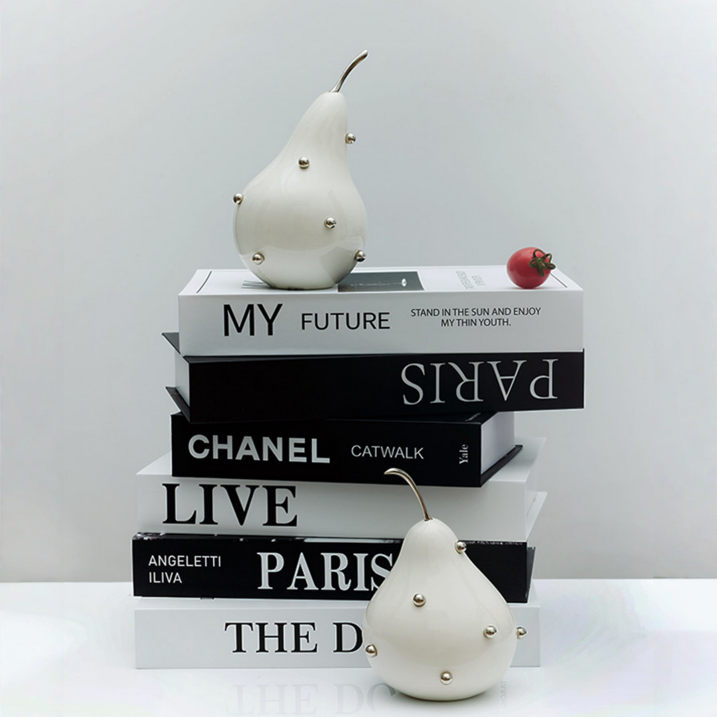 Pear Bookend Ornament Book Stand