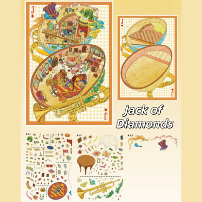 Ace Alice 3D Sticker | 4 Cute Miniature Scenes