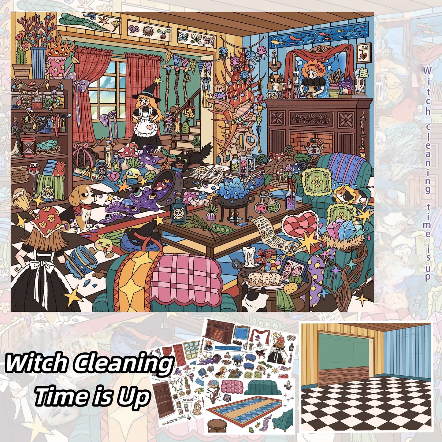Daylight Dreams 3D Sticker | 4 Cute Miniature Scenes